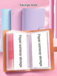 2025年新款纸币收藏册。PU材质，可容纳100张纸币。财务监控及现金管理活页夹，长方形设计，可容纳100页，不含纸币，适合作为新年、情人节、复活节礼物。