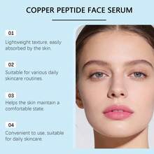 30毫升铜肽面部精华液，蕴含玻尿酸和胶原蛋白——深层补水保湿面部精华 - 彩色 - 查看 4