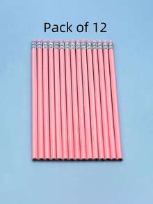 Colored Pencils HB Macaron Triangle Shaft Sketching Drawing Writing Pencils, High-Quality With Eraser Tip, Sketching Drawing Pencils HB - Multicolor - View 13