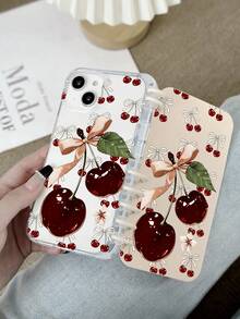 樱桃蝴蝶结书本形翻盖手机壳，屏幕保护膜手机壳，兼容 17 Pro、17、16、16e、Air、17 Pro Max 和 Galaxy S24 Ultra，手机壳，快速发货 - 彩色 - 查看 8