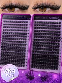 621pcs Set, Total 621pcs Synthetic Eyelashes, D-Curl, Selectable 10D+20D+30D+40D/50D+60D+80D+100D/80D+100D+120D+150D - Handmade, High Quality D-Curl, Natural Curl, Customizable Eyelash Set - Reusable, Lightweight And Easy To Use, Eyelash Extension, Natural Lashes, Large Eyelash Extension, Eyelash Set - D - View 21