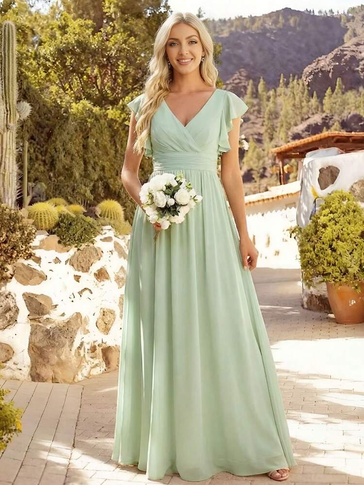 brown dress nearby Petal and Pup Women's Kassie Off Shoulder or date nights brafriendly ever OREE|Charming Chiffon Bridesmaid Size:28/32