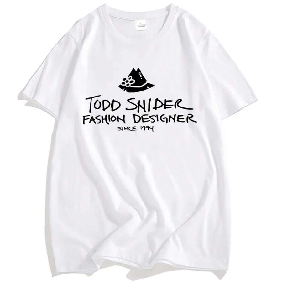 Men Women T-Shirts Todd Snider Fashion Designer Since 1994 Shirt Men Short Sleeve Cotton T-Shirt Unisex Streetwear Loose O-Neck - 淺灰色 - 查看 1