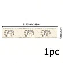 这款可重复使用的斋月主题厨房桌布，饰有斋月主题的星星、月亮、灯笼、阿拉伯风格几何图案和节日祝福语。采用亚麻面料制成，是家居餐桌装饰、派对点缀、节日装饰和礼品的理想之选。提供多种尺寸。 - 彩色 - 查看 14