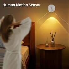 1pc/2PCS/4PCS Wireless Sensor Spotlight, 3-Color Adjustable LED Wall Light, Magnetic High-Efficiency Sensor Light, Battery Powered USB Rechargeable Wall Light, Suitable For Hallway, Bedroom, Painting, Art Exhibition And Plant Indoor Spotlight - Multicolor - View 7