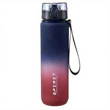 Portable Sports Fitness Travel Water Bottle - Gradient Color Plastic Drinking Bottle, Suitable For Men And Women, Must-Have For Students In Summer And Autumn - Multicolor - View 3