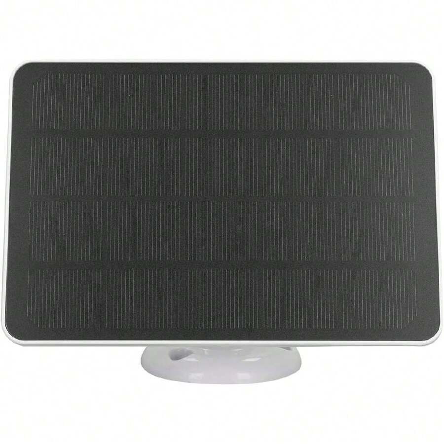 Panel Solar para Cámara Ring, Cargador Solar Portátil Impermeable IP65, 10 W Compatible con Ring CAM y Batería Stick Up CAM, Carga Rápida de 6 V (CSP4W-DC-W),39826167 - Gris - Ver 1