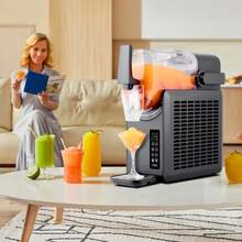 Máquina de Slushie, 2.6L / 88oz No se necesita hielo Máquina de Slushie para el hogar, máquina de bebidas congeladas con 5 programas predeterminados, máquina de Margarita con autolimpieza, Margaritas congeladas, Frappés, batido y más - Negro - Ver 9