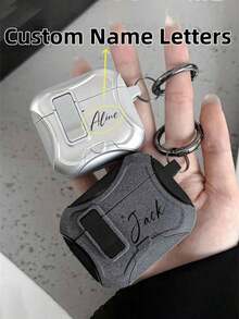 [Customizable] Personalized Pop-Up Flashing Earphone Case With Custom Lettering, DIY Earphone Protective Case, Suitable For 1/2/3/4 Pro/2 Pro/3, Luxury Protective Case, Perfect Gift For Birthdays, Christmas, And Halloween.