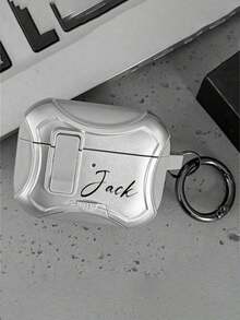 [Customizable] Personalized Pop-Up Flashing Earphone Case With Custom Lettering, DIY Earphone Protective Case, Suitable For 1/2/3/4 Pro/2 Pro/3, Luxury Protective Case, Perfect Gift For Birthdays, Christmas, And Halloween.