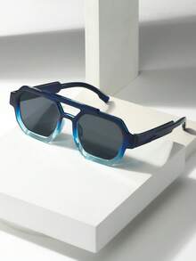 Gradient Blue Frame Gray Sheet