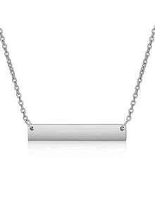 Anpassat namnhalsband; Vänskaps- och alla hjärtans dag-present; Personligt halsband i rostfritt stål; Festpresent; Mode, Höstmode, Casual, Retro, Minimalistisk; Anpassad, Personlig, Unik; Idealisk present; Flickvän, Mamma, Henne, Mor- och farföräldrar; Årsdag, Födelsedag, Vardagskläder, Bal, Mors dag, Alla hjärtans dag, Praktisk och moderiktig, Charmig klänning - Multifärgad - Visa 6