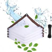 Lona Transparente Impermeable, Lona de Polietileno Transparente con Ojales, Plegable Cubierta Transparente a Prueba de Lluvia con Borde Reforzado y Cuerda para Camping Patio jardn Gallinero (23m) - 2*3 m - Ver 10