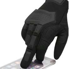 ThreeH Guante Tctico Antideslizante para Montaismo Deportes al Aire Libre Ciclismo Caza Fitness - negro 1+xl - Ver 7