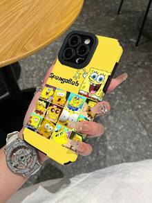 SpongeBob SquarePants 1 chiếc ốp lưng điện thoại chống sốc họa tiết sọc hoạt hình, tương thích với Samsung/Apple 17/16/15/14/13/12/11Pro Max/12Pro/14Plus và các dòng máy khác. - Nhiều màu - Xem 8