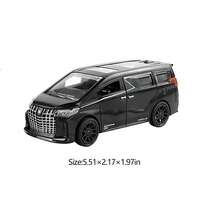 1:32 Alphard Model Car, MPV Business Vehicle, 3 Openable Doors, Inertial Driving, Holiday Gift - Multicolor - View 7