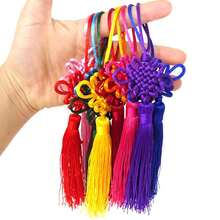 1/5/10个丝质丝线中国流苏，吊坠装饰，幸运东方吊坠，缎面丝绸中国结，手工丝质流苏，情人节礼物，朋友礼物，家居装饰，汽车挂饰，DIY工艺装饰（随机混装） - 中國結 - 查看 3