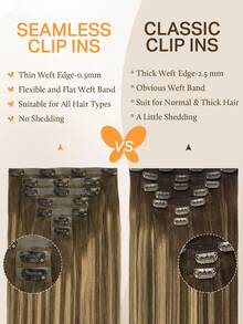 Bộ 7 kẹp tóc PU liền mạch DOORES 110g, tóc nối từ nâu sô cô la đến vàng mật ong, 100% tóc thật, vô hình và thoải mái, hòa quyện tự nhiên, nhẹ nhàng và thoải mái. Tóc nối cao cấp nguyên chất dành cho phụ nữ và bé gái, sử dụng hàng ngày, dễ đeo, tóc nối Remy quyến rũ, thanh lịch, thường ngày, trang phục dự tiệc, cosplay, trường học, thể thao, kỳ nghỉ, du lịch, lễ hội, dạ hội, cosplay ngoài trời. - S4/27/4 - Xem 5