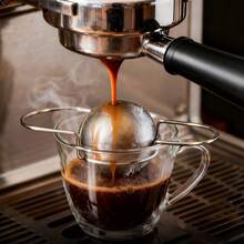 1pc Stainless Steel Espresso Coffee Cooling Ball, Espresso Coffee Cooler, Espresso Machine Accessory - Silver - View 9