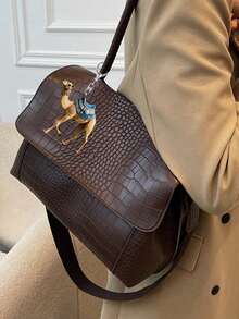 Camel & Rider Acrylic Keychain With 2d Flat, - Arabian Desert Themed Collectible With Interlocking Camel Humps, Arabic Desert Design ,Durable Camel Rider Statues For Backpacks, Bags, Souvenirs,Keychain, Access Card,Perfect Gift For Middle East Culture Gifts,Arab Souvenirs Ramadan, Eid, Valentine's Day, Christmas, Or Thanksgiving. - Multicolor - View 3