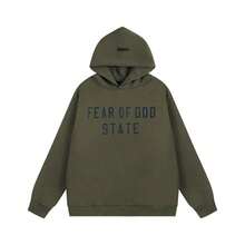 Fashionable Suit, Casual Hooded Sweatpants Set, Equipped With Pocket Drawstring Design, Loose Fit Design - Green and Black - View 2