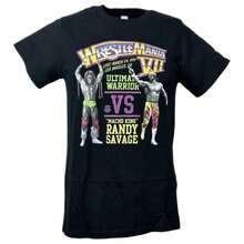 Wrestlemania 7 VII Macho Man Ultimate Warrior Black T-Shirt - màu đen - Xem 1