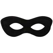 Amscan Game Ready Team Spirit Party Super Hero Mask Accessory Black One Size 2 7/8inch X 8 1/4inch - 黑色 - 查看 5