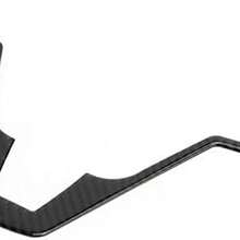 Qiilu Ajuste de la Tira de la Cubierta del Volante de Fibra de Carbono Suave para  CRV CR-V 07-11 Cubierta para el Volante Cubierta d Volante CRV 2007 - como se muestra en la figura - Ver 2