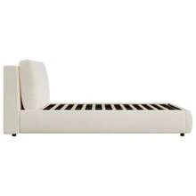 Upholstered Bed, Double Bed, 180 * 200cm, Functional Hydraulic Bed With Storage Compartments, Headboard And Large Storage Space, Upholstered Headboard, Beige Bukel