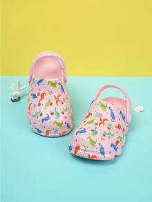 1双女婴舒适、时尚、休闲、轻便、百搭的粉色沙滩凉鞋，防滑且带有脚趾保护，适合春夏穿着 - 粉色 - 查看 2