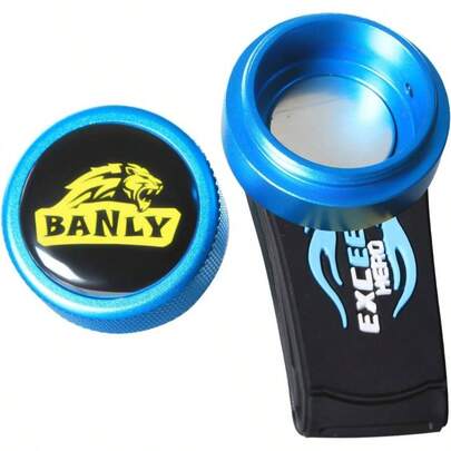 Round Pool Chalk Holder - Portable Pool Cue Chalk Holder, Magnetic Chalk Holder Pool Billiards, Pool Cue Chalk Case Container Box Billiard Cue Tip Snooker Pool Table Accessory