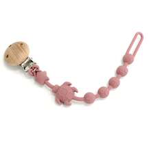 1pc Silicone Baby Pacifier Clip - Anti-Lost Pacifier Chain, Biteable Pacifier Holder For Infants Toddlers