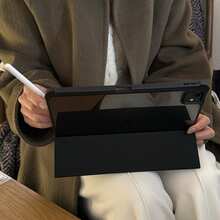 Cute Amber Tortoiseshell Pattern Flip Pad Case Suitable For 11th Generation Tablet Protective Case, Pro 2025 New Tablet Protective Shell, Cute 10th Generation Air 7/6 With Pencil Slot Anti-Bending Tablet Protective Shell, 11-Inch Apple Tablet Protective Case For Girls Birthday Gift Spring - 棕色 - 查看 10