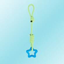 1pc/2pcs Colorful Handmade Woven Rope Dog Toys, Cute Cartoon Animal Shapes Like Bear, Octopus, Duck, Giraffe, Lobster, Puppy, Elephant To Attract Pet's Attention, Durable, Chew Resistant, Stress Relief, Teeth Cleaning, Oral Care, Interactive Rope Toys, Pet Gifts, Pet Supplies - Multicolor - View 4