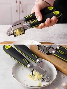 1件/8件套多功能不锈钢厨房工具套装，带收纳架：刨丝器、压蒜器、开罐器、削皮器、打蛋器、冰淇淋勺、锅铲、披萨/蛋糕切割器。必备厨房小工具，乔迁或节日送礼佳品。 - 彩色 - 查看 4