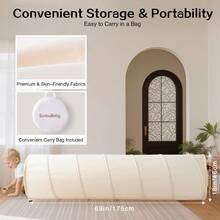 Kids Play Tunnel Play Toys For Toddlers: Pop Up Kids Play Tunnel For Baby, Children Crawl Through Indoor - Collapsible Montessori Sensory Gift For Activity - Lightweight Pet Tunnel For Dogs, Puppy - Beige - Beige - View 5