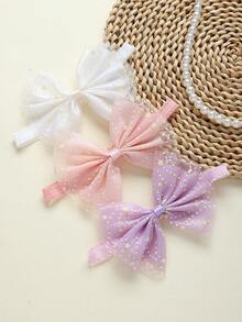 3pcs Star Print Bow Headbands, Super Cute Multi-Color Headbands Suitable For All Seasons, Great Gift And Photo Prop - Multicolor - View 1
