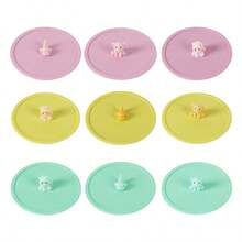 1pc Cute Cartoon-Shaped Three-Dimensional Animal-Shaped Lid For The Cup, Which Prevents Dust From Entering The Cup, Is Convenient To Use And Easy To Hold And Place. - Multicolor - View 11