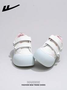 1 đôi giày nữ WARRIOR đế dày buộc dây, đế mềm, giày bệt cổ thấp ngoài trời, mũi tròn, gót thấp, chống trượt, màu trơn, thanh lịch, đế mềm, thích hợp cho học sinh, chụp ảnh tốt nghiệp, giày bệt, giày thể thao trượt ván cổ thấp bằng da. - Gạo/Mặt Trăng Xanh - Xem 3