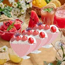 Transparent Heart-Shaped Mousse Cups, Dessert Cups, Ice Cream Cups, Pudding Cups, Jelly Cups, Tiramisu Cups, Mini Cups, Suitable For Cakes, Ice Cream, Tasting, Parties, Buffets, Weddings, Birthday Parties - Multicolor - View 3