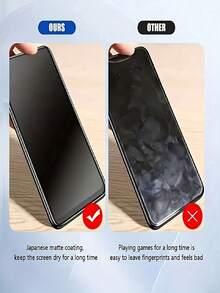 4pcs Matte HD Full Coverage Tempered Glass Screen Protector Compatible With IPhone 17 Pro Max 16 Pro Max 15 14 Plus 13 12 11 Pro Max X XS MAX XR Anti-Fingerprint, Anti-Glare, Touch Sensitive, Scratch-Resistant, Easy To Install - 4Pcs - View 5