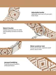 1pc Boho Style Collar For Small/Medium/Large Dogs, Soft Adjustable Collar With D-Ring & Tassel, & Comfortable, Suitable For Dog Valentine's Day Gift - Multicolor - View 5