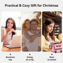 Fochier 1 Set Of 23-Inch Pulley Dance Bag, Dancers Carry Competition Luggage, The Separator Block Can Change Clothes, Suitable For Girls Dance Competition, Concert, Travel Multi-Functional Waterproof Clothing Luggage, Mute Wheel, Flash Pink Flash Blue. - 粉色 - 查看 8