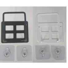 2 件时尚铸铁易安装免钻孔壁挂式路由器支架。机顶盒放置架、Wifi 机架、Wifi 机架固定器壁挂式机顶盒、宽平台电缆盒支架、易安装电源板和调制解调器显示顶架、路由器收纳盒、路由器放置架 Wifi 机架、固定器壁挂式机顶盒支架 - 彩色 - 查看 11