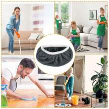 1/2/4pcs High Quality Reusable Wet Mop Pads, Suitable For Sweeping Mops, Washable Microfiber Mop Pads, Wet And Dry Use, Highly Absorbent, Ideal For Household Cleaning - Multicolor - View 11