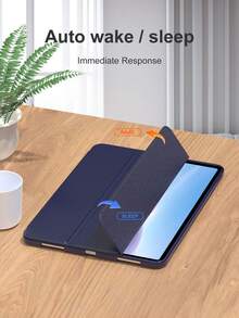 Case For IPad (A16) 11th/10th Generation, Air 4/5/(M2) 2024 / (M3) 2025 10.9''/13'',9/8/7 10.2 Inch, Pro 11''/12.9''(2018/2020/2021/2022) Accessories,TPU And PU Leather Tablet Cover.Navy Blue - Royal Blue - View 3