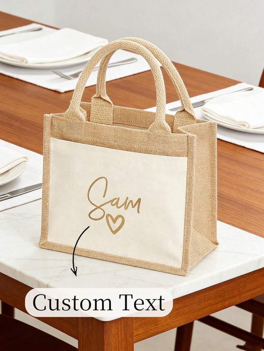 Túi đựng cơm trưa thiết kế theo yêu cầu, Túi đựng cơm trưa cá nhân hóa, Quà tặng Ngày của Mẹ - Nhiều màu - Xem 1