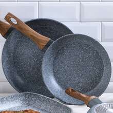 San Ignacio Set Of 3 Frying Pans Ø22 Ø26 And Ø28 Daimiel, Forged Aluminum, Induction - Multicolor 6 - View 5