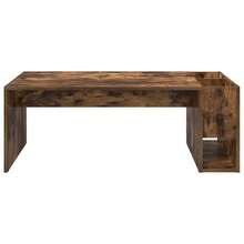 vidaXL Tavolo basso Chêne fumé 101,5 x 50 x 37 cm Bois d'ingénierie - Castano - Visualizzare 5