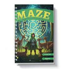 迷宫挑战练习册，趣味寻路谜题，锻炼专注力和策略能力，有助于增强注意力和毅力，是日常休息和安静夜晚的理想选择。 - 迷宮遊戲 - 查看 10